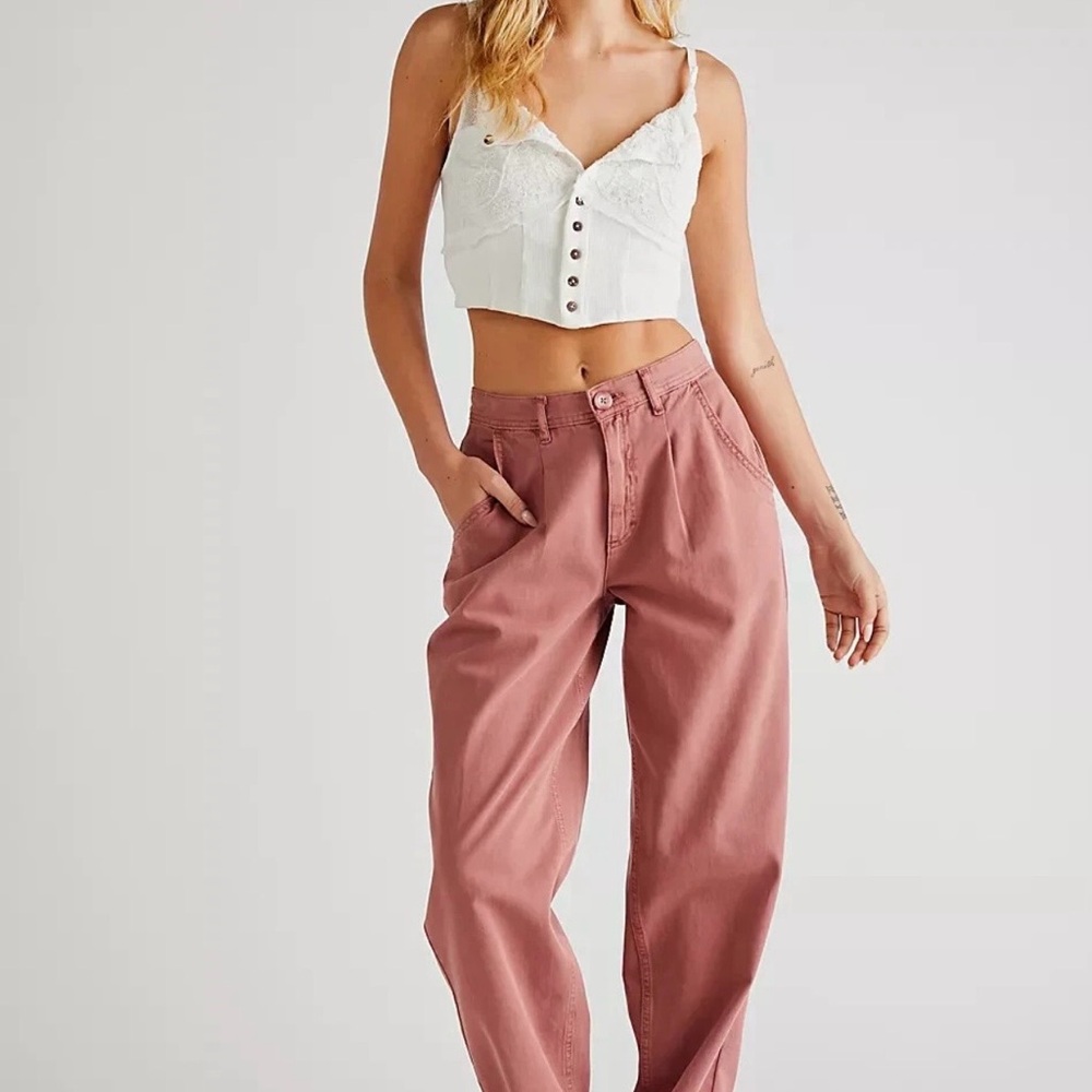 Free People Have My Heart Cropped Lace Tank Ivory Boho Crop Top XS/S - Picture 12 of 16